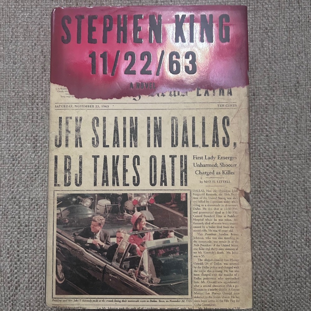 Stephen King 11/22/63 Book OS Red/Tan First Edition‎ Hardcover JFK Time Travel
